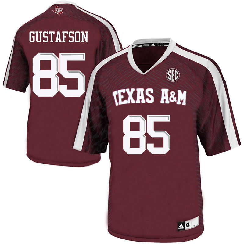 Men #85 Grant Gustafson Texas A&M Aggies College Football Jerseys-Maroon - Click Image to Close